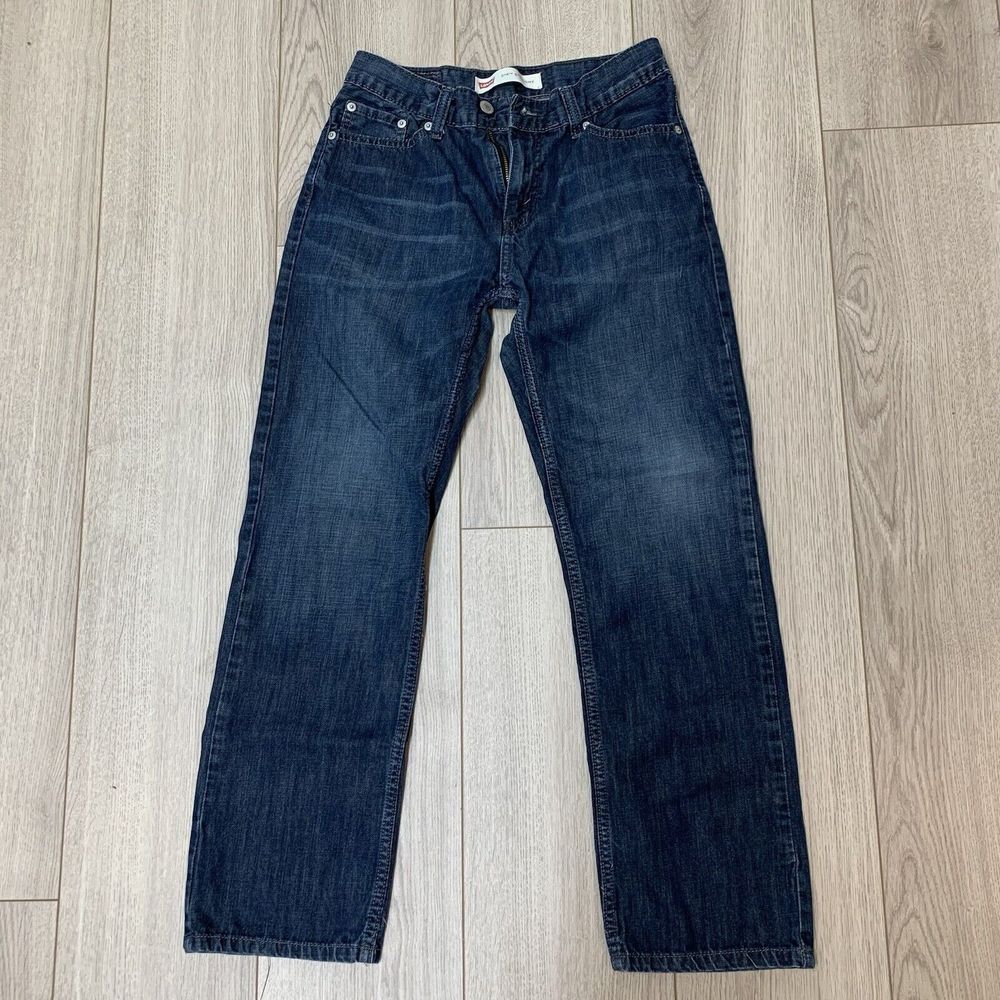 Levis Jeans Mens 28x28* Blue 514 Straight American Workwear Dark Wash Denim